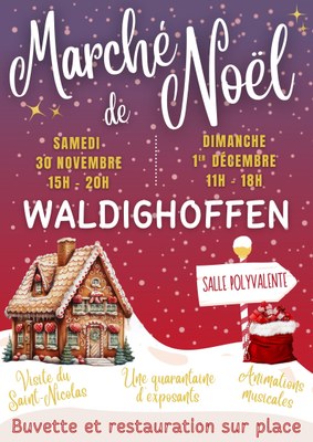 Affiche marché de Noël 2024