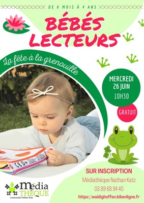 Séance bébés lecteurs : La fête à la grenouille