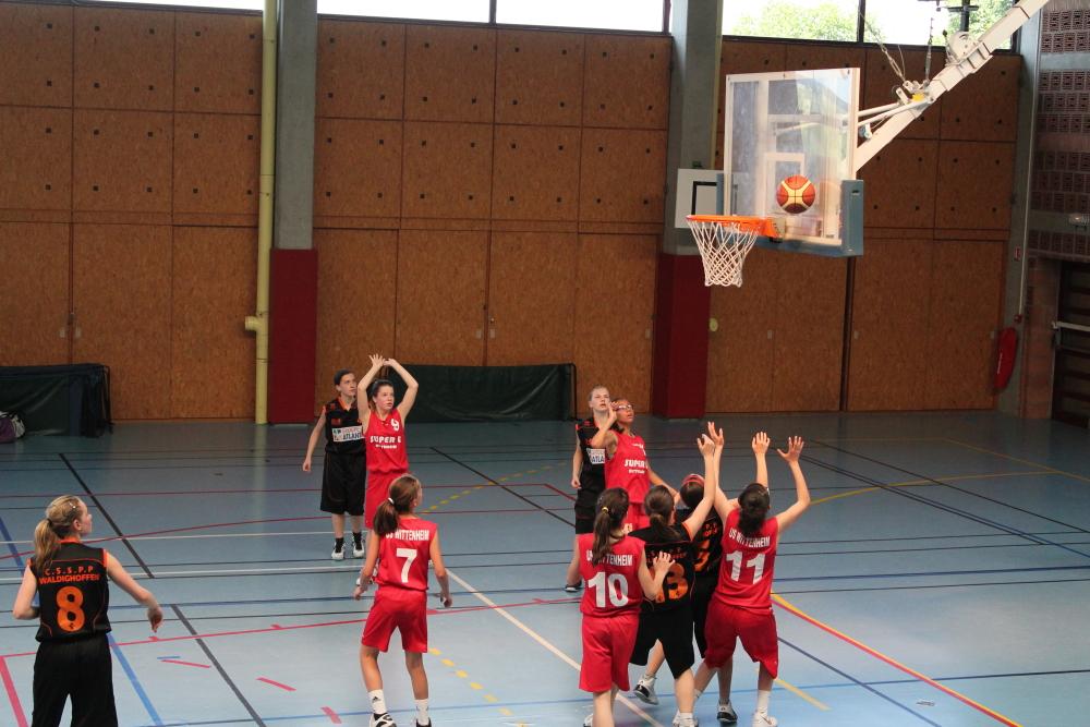 Finale régionale benjamines le rebond, la clé du match
