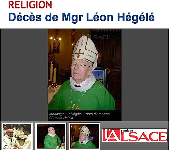 Décès de Monseigneur Hégélé