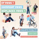 Affiche carrée Enquête mobilité 2025